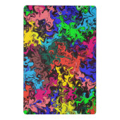 Abstracte kleurrijke tweeling / mini klembord (Achterkant)