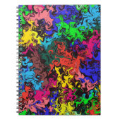Abstracte kleurrijke tweeling / notitieboek (Voorkant)