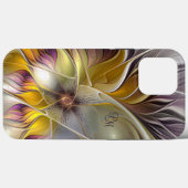 Abstracte kleurrijke ventilatormatige fractale Ini Case-Mate iPhone Case (Achterkant (horizontaal))