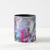 Abstracte kleurrijke verf mok (Midden)