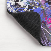 Abstracte kleurrijke verf muismat (Hoek)