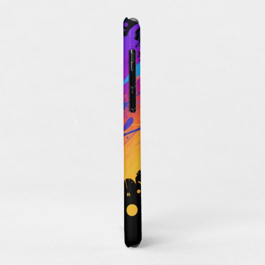 Abstracte kleurrijke verfspetterachtergrond Case-Mate iPhone case (Achterkant/links)