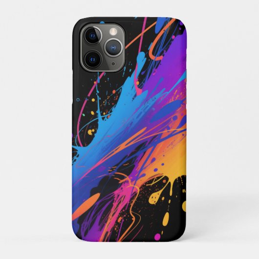 Abstracte kleurrijke verfspetterachtergrond Case-Mate iPhone case (Achterkant)