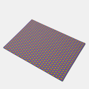 Abstracte kleurrijke vormen deurmat