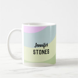 Abstracte kleurrijke vormen koffiemok