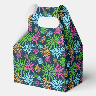 Abstracte kleurrijke vuurwerkbloemen gunstbox bedankdoosjes