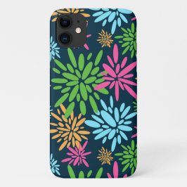 Abstracte kleurrijke vuurwerkbloemen iPhone-hoesje iPhone 11 Hoesje