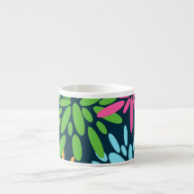 Abstracte Kleurrijke Vuurwerkbloemen Specialty Mok