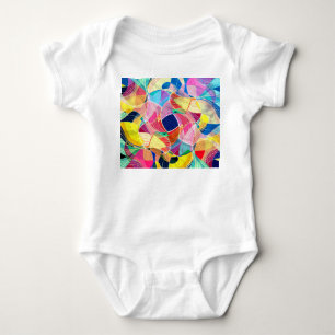 Abstracte kleurrijke waterverf, fantastische achte romper