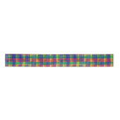 Abstracte kleurrijke Waterverf Plaid Pattern Lint (Voorkant)