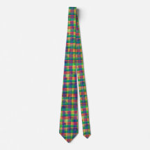 Abstracte kleurrijke Waterverf Plaid Pattern