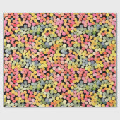 Abstracte kleurrijke Waterverf Stippen Cadeaupapier (Vlak)