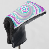 Abstracte kleurrijke wervelkolom golfheadcover (3/4 voorkant)