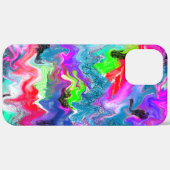 Abstracte kleurrijke zweepjes met marmer Fluid Art Case-Mate iPhone Case (Achterkant (horizontaal))