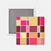 Abstracte kleursamenstelling magneet (Voorkant / Achterkant)