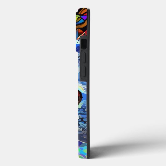 Abstracte kleurstof Case-Mate iPhone case (Achterkant / Links)