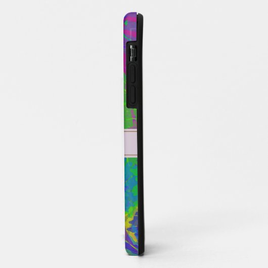 Abstracte kleurstofmonogram Case-Mate iPhone case (Achterkant/links)