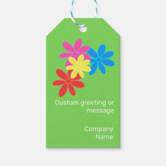 ABSTRACTE KLEURSTROOM GROENE BLAUWE RODE NAAM CADEAULABEL