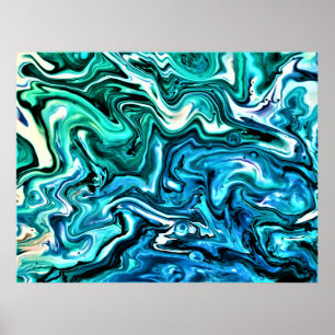 Abstracte kleurstudie 123, poster