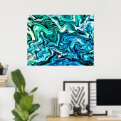 Abstracte kleurstudie 123, poster (Thuiskantoor)