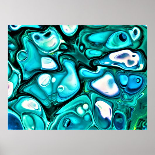 Abstracte kleurstudie 125, poster (Voorkant)