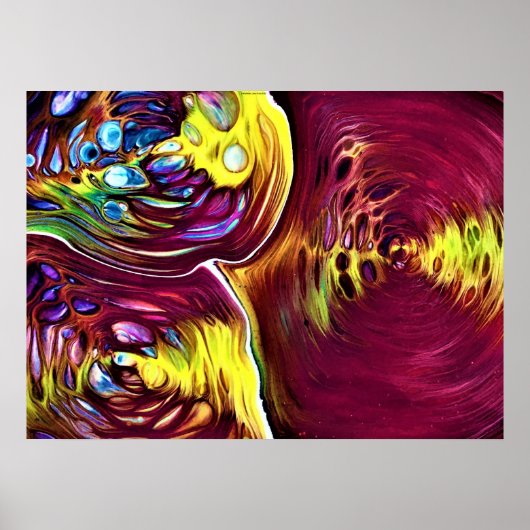 Abstracte kleurstudie 145, poster (Voorkant)