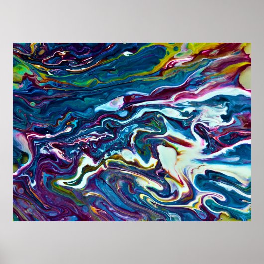 Abstracte kleurstudie 151, poster (Voorkant)