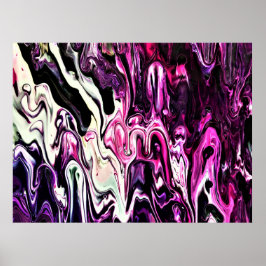 Abstracte kleurstudie 210, poster