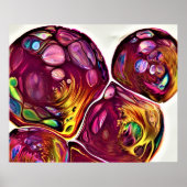 Abstracte kleurstudie 219, poster (Voorkant)