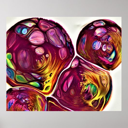 Abstracte kleurstudie 219, poster (Voorkant)