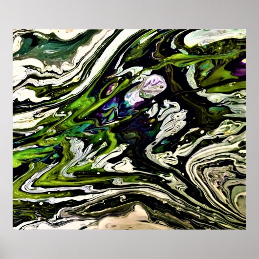 Abstracte kleurstudie 21; poster (Voorkant)