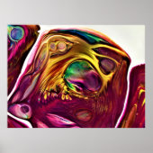 Abstracte kleurstudie 222, poster (Voorkant)