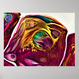 Abstracte kleurstudie 222, poster