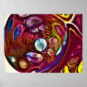 Abstracte kleurstudie 224, poster (Voorkant)