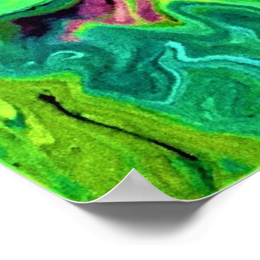 Abstracte kleurstudie 245, poster (Hoek)