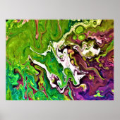 Abstracte kleurstudie 245, poster (Voorkant)