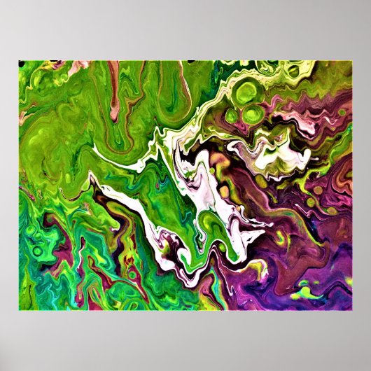 Abstracte kleurstudie 245, poster (Voorkant)