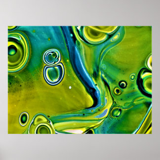Abstracte kleurstudie 247, poster