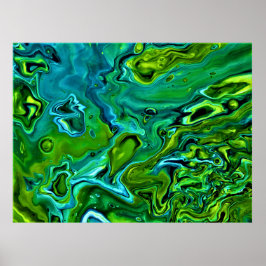 Abstracte kleurstudie 252, poster