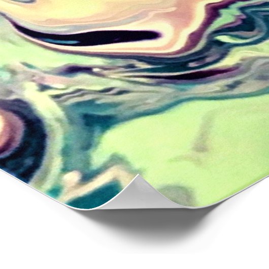 Abstracte kleurstudie 260, poster (Hoek)