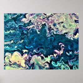 Abstracte kleurstudie 260, poster