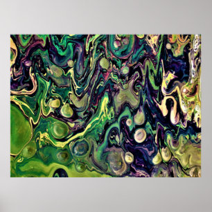 Abstracte kleurstudie 290, poster