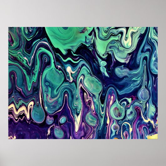 Abstracte kleurstudie 296, poster (Voorkant)