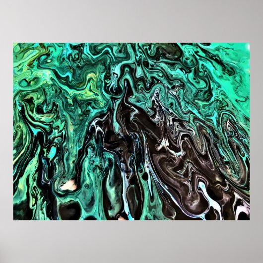 Abstracte kleurstudie 300, poster (Voorkant)