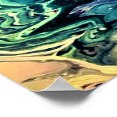 Abstracte kleurstudie 303, poster (Hoek)