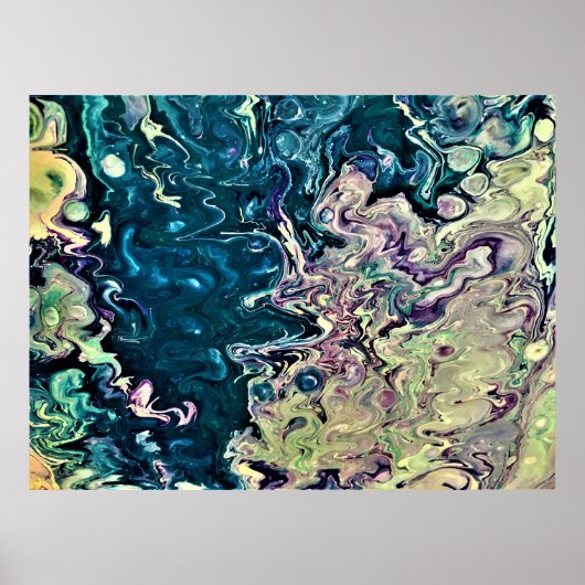 Abstracte kleurstudie 303, poster (Voorkant)