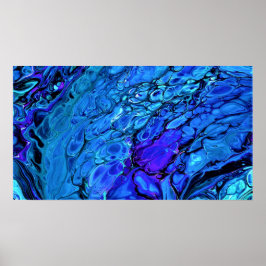 Abstracte kleurstudie 306, poster