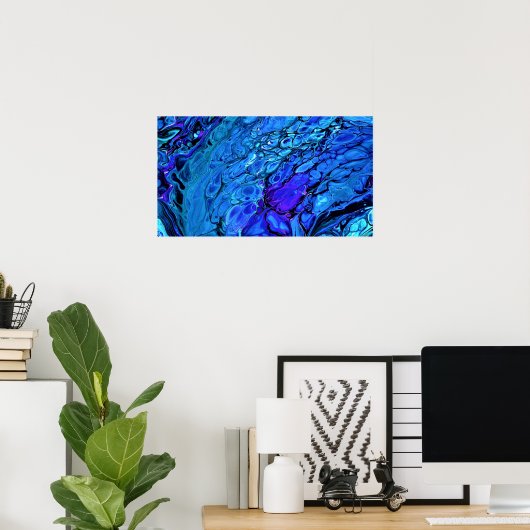 Abstracte kleurstudie 306, poster (Thuiskantoor)