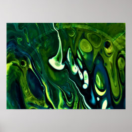 Abstracte kleurstudie 309, poster