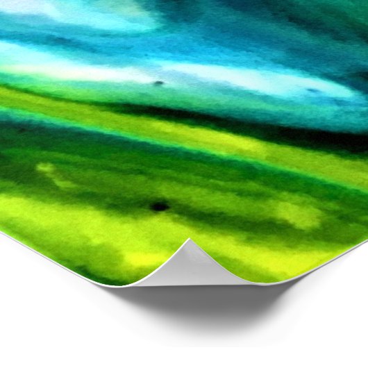 Abstracte kleurstudie 313, poster (Hoek)